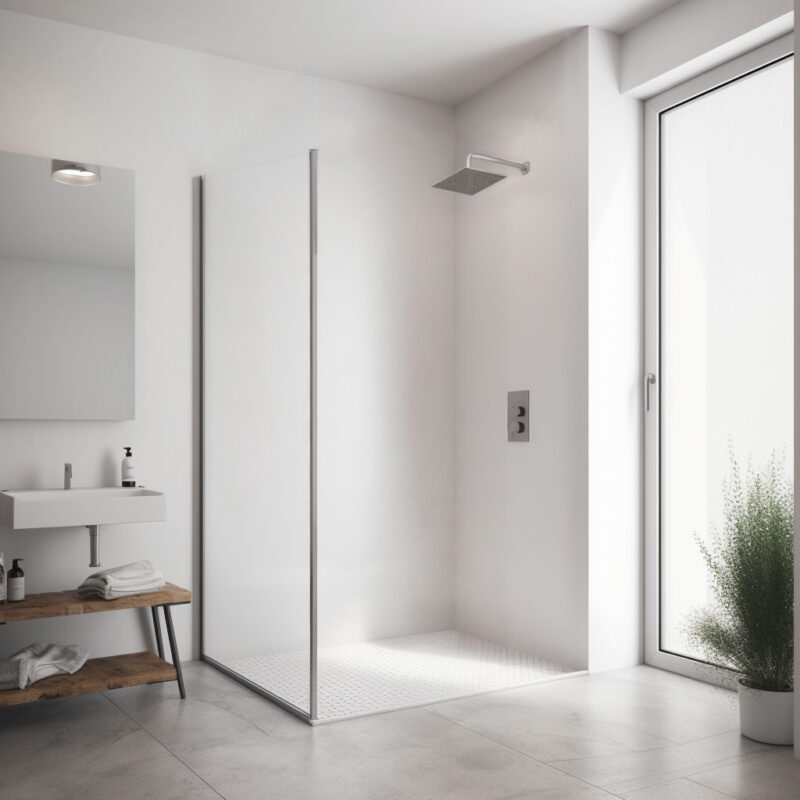 Shower panel — Solid colour