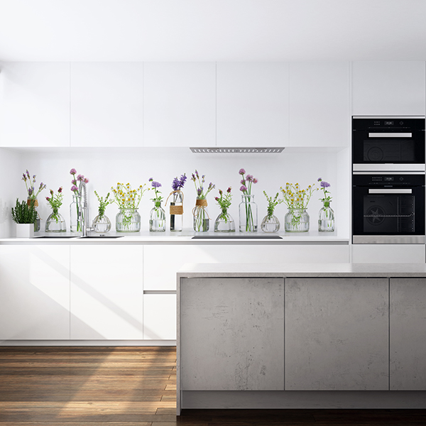 Panel de cocina — Flores
