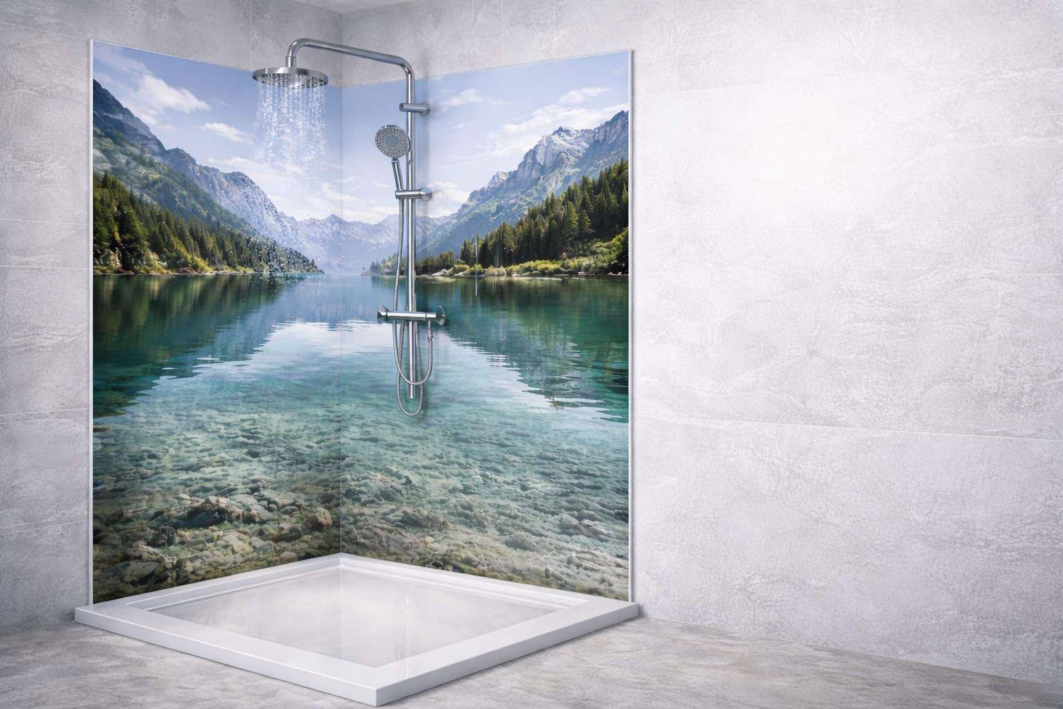 PlateART Wandverkleidungen für Dusche und Küche