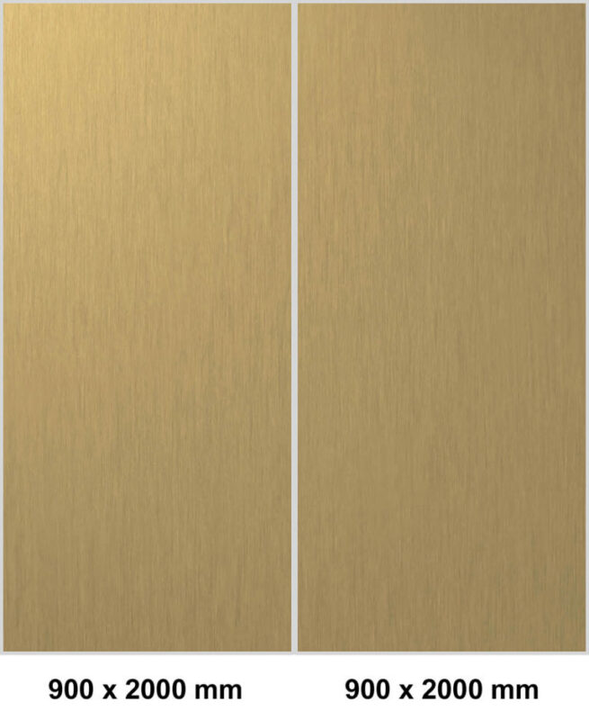 Corner shower set — Metal finish