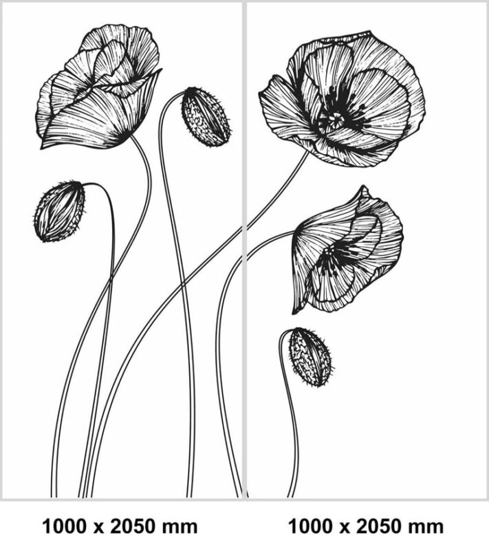 Corner shower set — Flowers