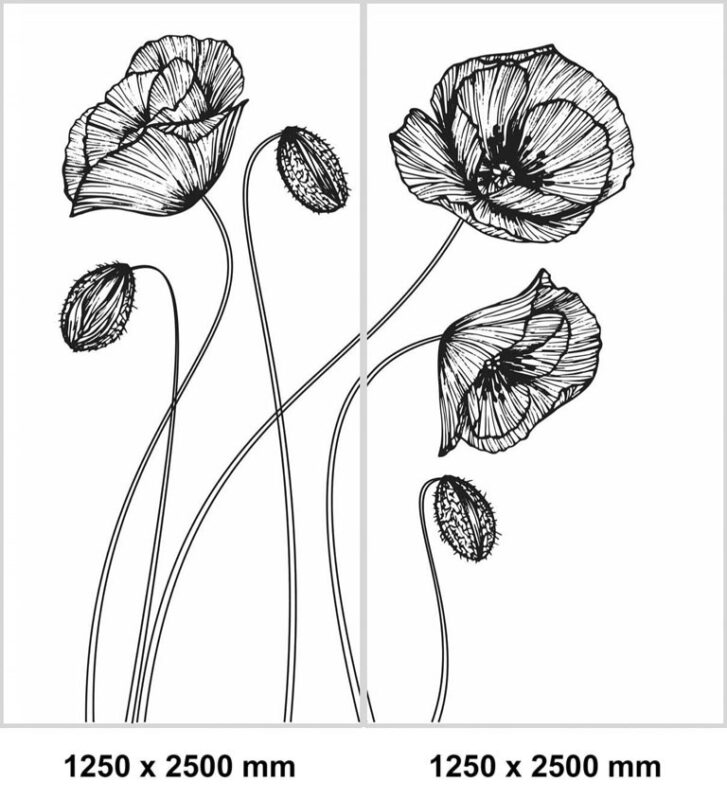 Corner shower set — Flowers