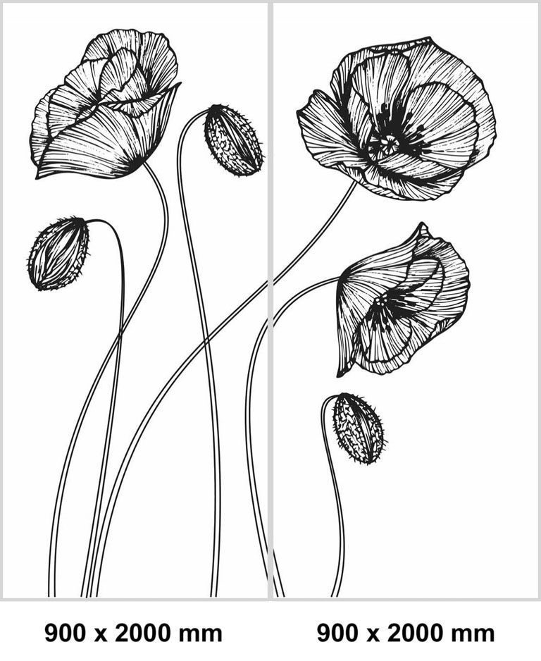 Corner shower set — Flowers