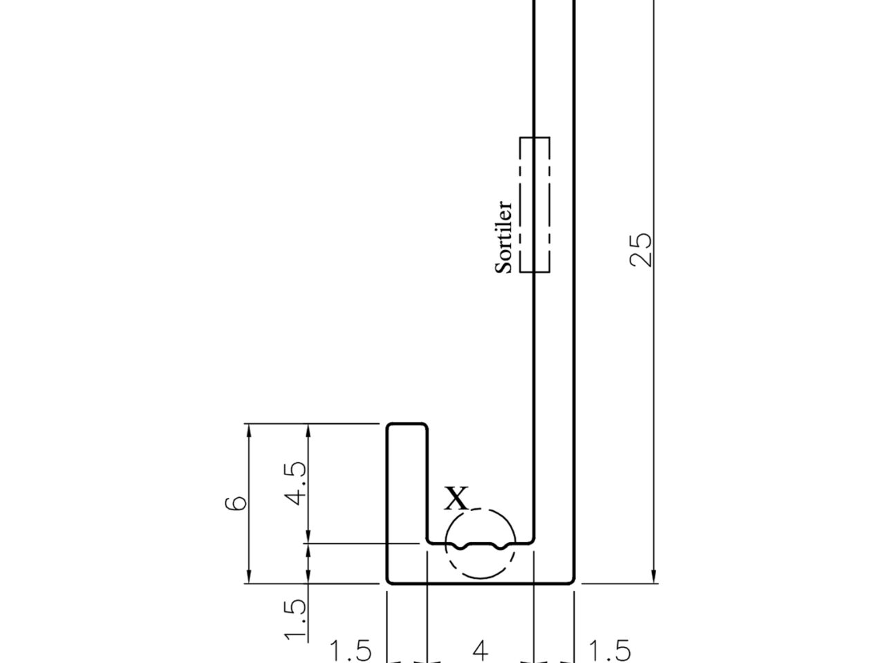 Aluminium profile set "Corner", blue