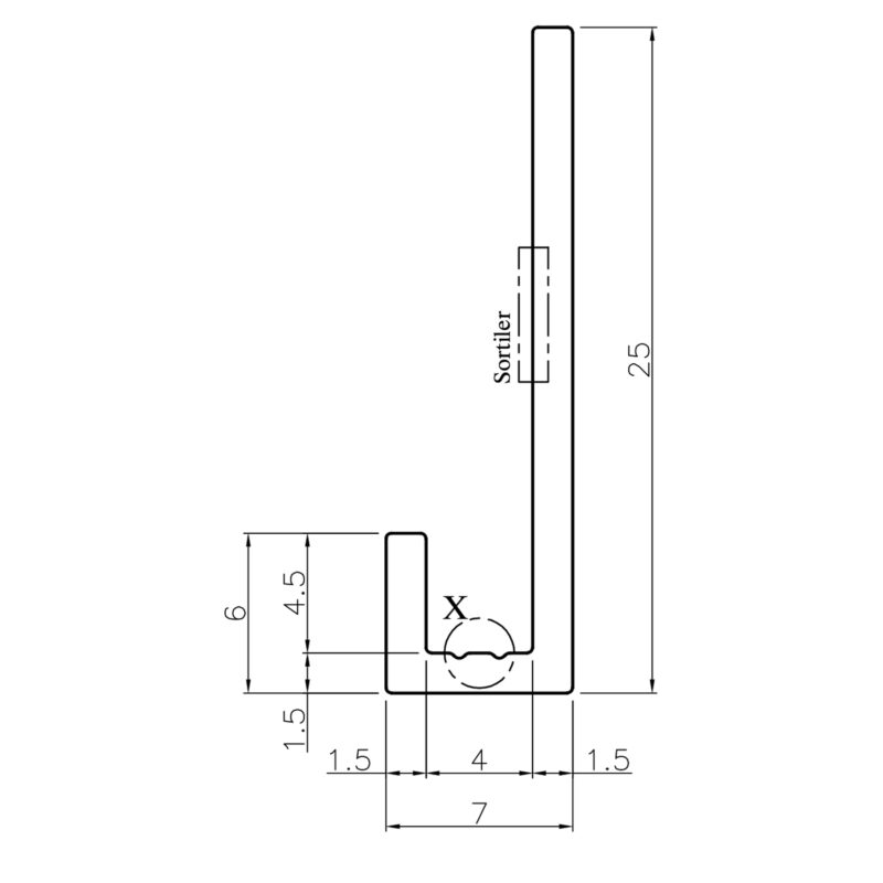 Aluminium-Profilset „Nische", weiß