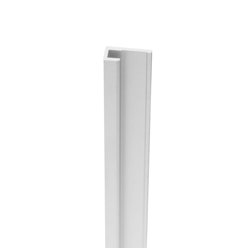 Aluminium edge trim profile for 3 mm panels